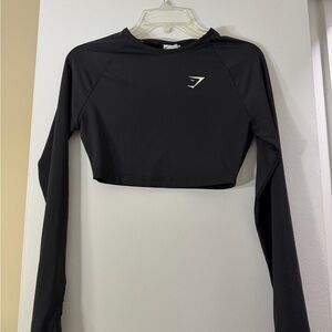 Gymshark Black Long Sleeve Crop Top